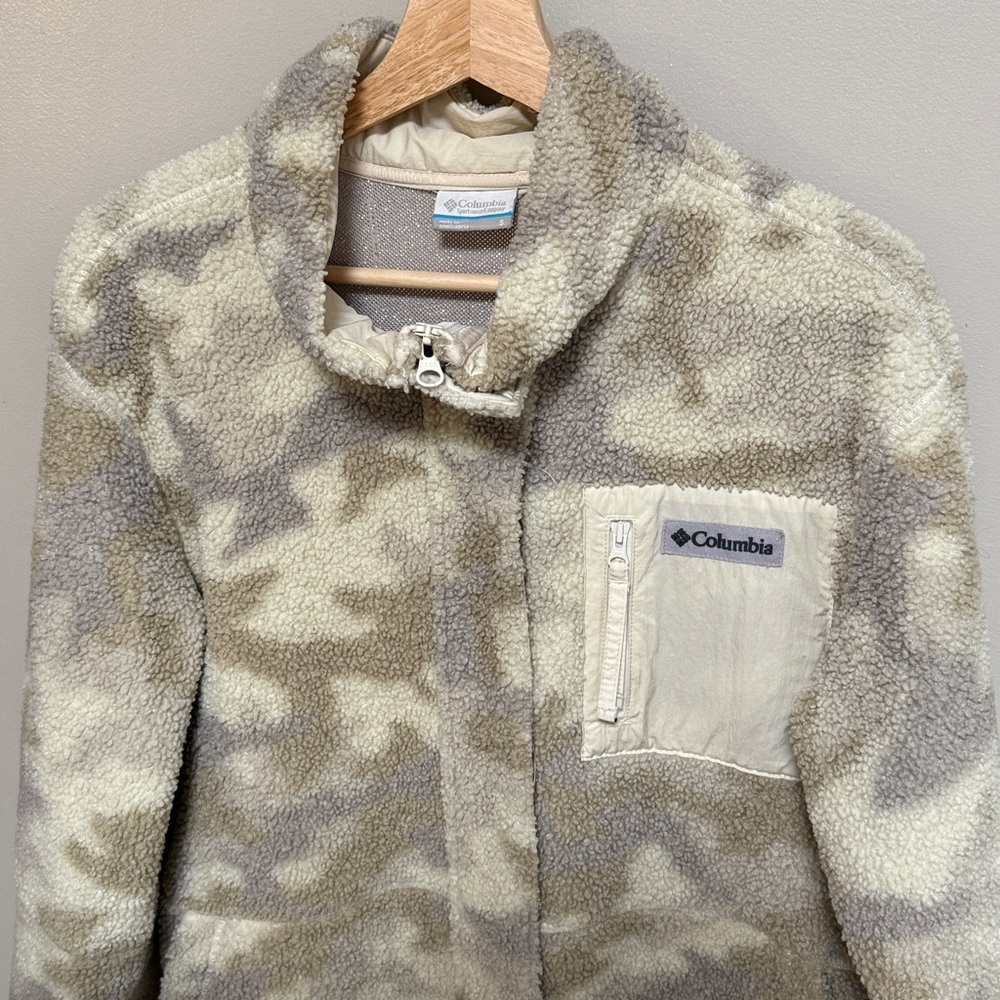 Columbia Panorama Camo-Print Fleece Jacket Size Small - Picture 4 of 8